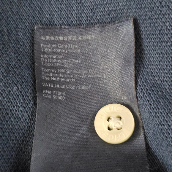Tommy Hilfiger Mens Polo Shirt Flag Logo Short Sleeve Navy Blue Size XXL - Picture 8 of 8